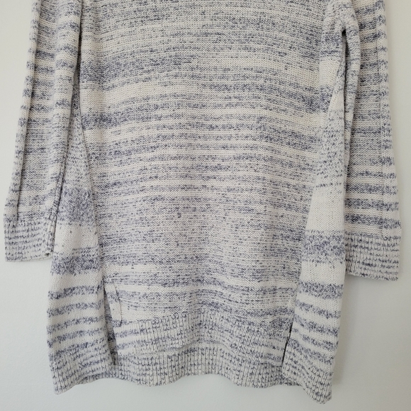 GAP Boho‎ Sprited 3/4 Sleeve Ivory Gray Cozy Comfy Cotton Knit XS - Picture 4 of 7